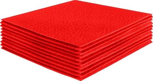 Miniatura 66 de FabricLA Hojas de fieltro acrílico para manualidades, cuadrados de fieltro precortados suaves de 4 x 4 pulgadas (3.9 in x 3.9 in), utiliza hojas
