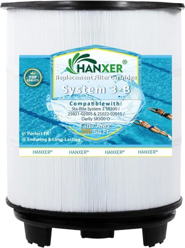 Miniatura 17 de HANXER® System 3 S7M120 Juego de filtros de piscina interior y exterior, repuesto para cartuchos de filtro de piscina SR300, 25021-0200S