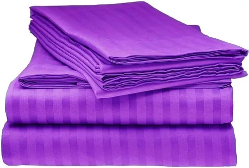 Miniatura 6 de laxlinen Super Suave Calidad 4 Pcs Hoja de cama Set (+ 30 inch) bolsillo extra profundo