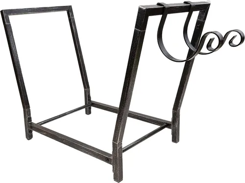 Miniatura 9 de Estantes para leña FireProof Pros con ganchos (Negro con cubierta)