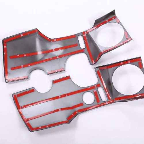 Miniatura 7 de YIWANG Cubierta de salida de CA para consola central de automóvil ABS cromada para LHD 2 piezas para Land Rover Discovery 4 LR4 2010-2016 Accesorios