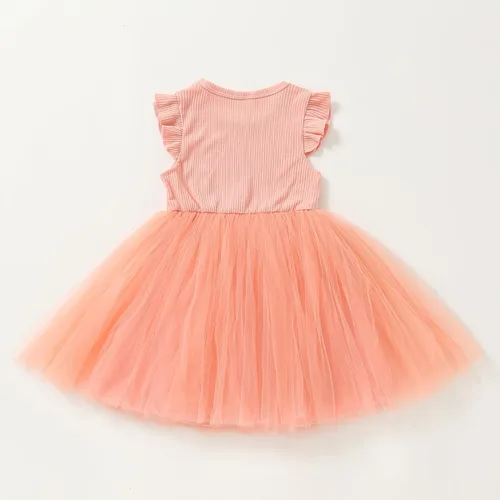 Miniatura 8 de LYQTloml Vestidos de bebé niña con volantes de manga larga con lazo entretejido floral princesa tutú faldas ropa para niñas pequeñas