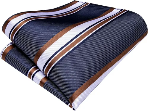 Miniatura 113 de Dubulle Corbata tejida de cachemira para hombre y gemelos de pañuelo para hombre, conjunto de gemelos para boda formal y negocios