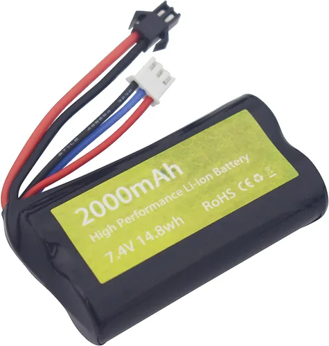 Miniatura 6 de Batería de iones de litio de 7.4 V 2000 mAh con enchufe SM-2P con cargador 2 en 1 para skytech H101 H103 H105 RC barco y MN D90/91, MN 99/99s RC Car