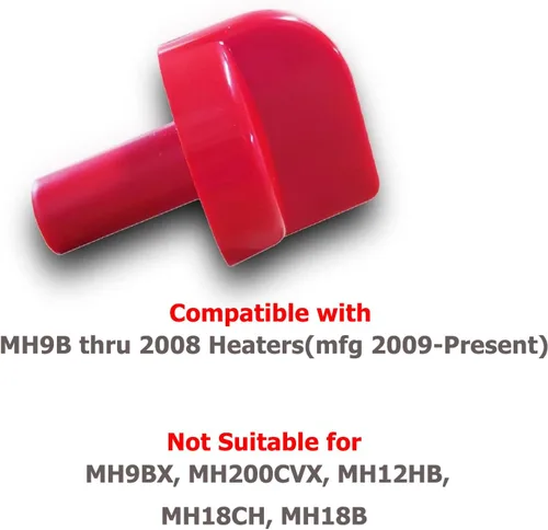 Miniatura 4 de 73418 Repuesto perilla de válvula de control para calentadores Buddy MH9B hasta 2008, 2 piezas