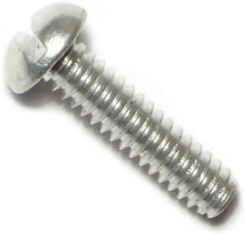 Miniatura 8 de Hard-to-Find Fastener 014973315559 Tornillos de máquina redondos ranurados, 8-32 x 3-1/2, pieza-15, zinc