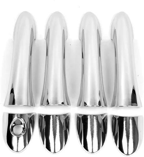 Miniatura 3 de Dreamseek 8 piezas de cubierta de manija de 4 puertas compatibles con Hyundai Sonata I45 YF 2011 2012 2013 2014 exterior ABS moldeado protector