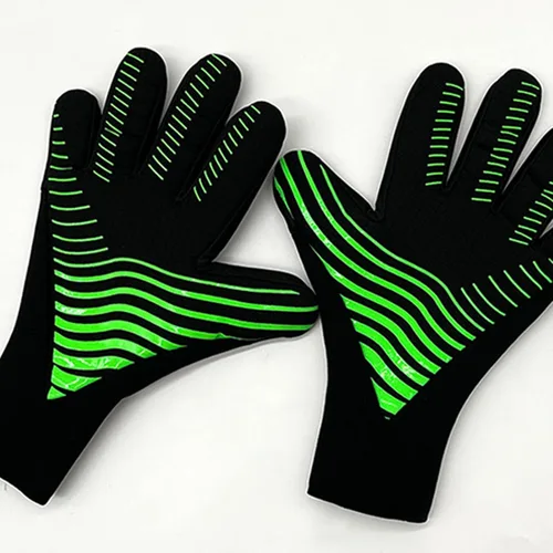 Miniatura 7 de Portero de fútbol con guantes de portero antideslizantes para adultos, hombres/mujeres, guantes de fútbol sin muñeca con agarre fuerte, palmas Azul