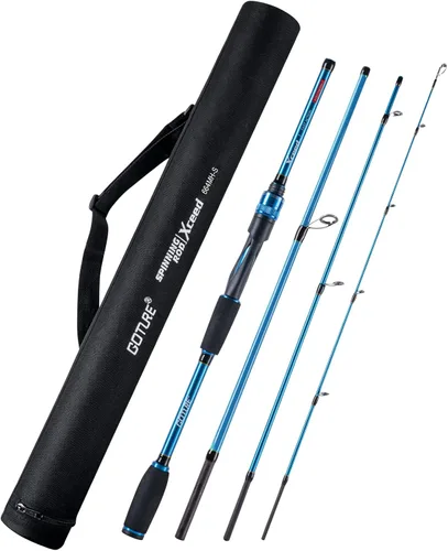 Miniatura 13 de Goture Cañas de Pescar de Viaje, Caña de Pescar de 4 Piezas con Estuche/Bolsa, Caña de Casting/Spinning, Caña Baitcasting Ultraligera de 7 Pies