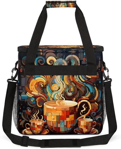 Miniatura 6 de cfpolar Bolsa de almacenamiento para cafetera, impermeable, bolsa organizadora de viaje, compatible con K-Mini o K-Mini Plus, y adecuada para otros