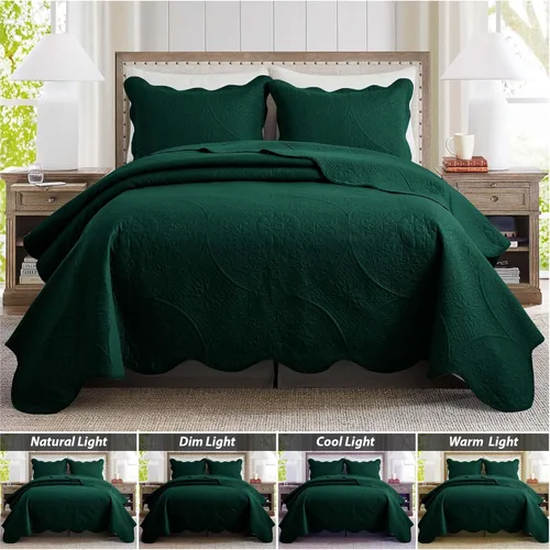 Miniatura 112 de MOONLIGHT20015 Edredón tamaño King (106 x 96 pulgadas) con 2 fundas de almohada (20 x 36 + 2 pulgadas) para todas las estaciones, juego de cama Azul
