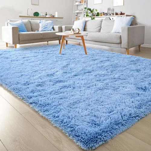 Miniatura 8 de Keeko Alfombras Esponjosas para Sala de Estar y Dormitorio, Alfombra Suave de Felpa para Junto a la Cama, Alfombra Grande Moderna para Interiores