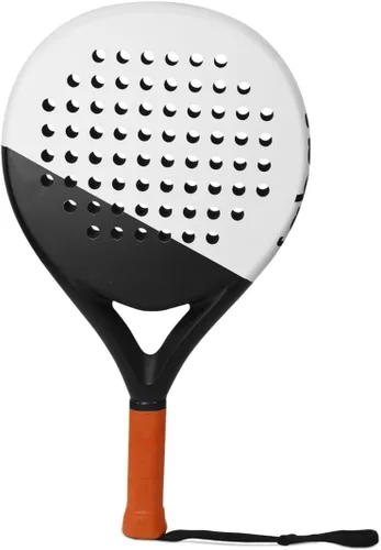 Miniatura 7 de LAPAT Raqueta de pádel con bolsa de cubierta, superficie de carbono con espuma viscoelástica EVA, raquetas de pádel ligeras, tenis POP White Seúl
