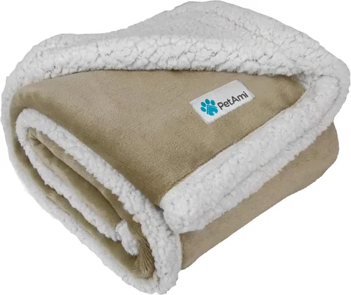 Miniatura 21 de PetAmi Manta para perros pequeños y medianos, manta de cama para mascotas, gatos, cachorros, gatitos, funda de vellón para muebles, protector