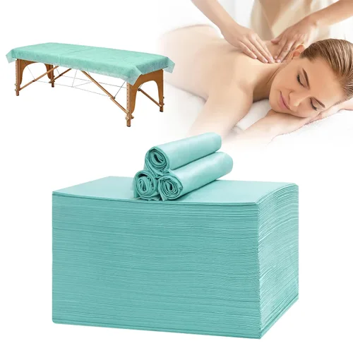 Miniatura 10 de Sábanas desechables de 31 x 71 pulgadas, gruesas, impermeables, de tela no tejida, para mesa de masaje, protector transpirable para terapia