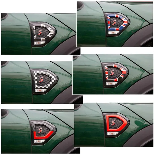 Miniatura 5 de Adhesivo decorativo para guardabarros de luz lateral de señal de giro para Mini Cooper 3ª generación F60 Countryman 2017 en adelante, accesorios
