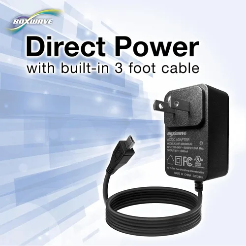 Miniatura 2 de BoxWave Cargador compatible con Kindle Fire HD 7 (3ª generación 2013), cargador de pared directo (15 W), carga rápida tu dispositivo con cable