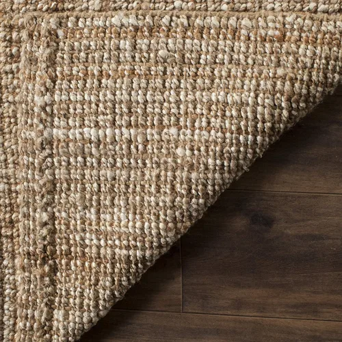 Miniatura 56 de SAFAVIEH Alfombra 9x12 - Colección de fibra natural - Grande - Marrón, Yute hecho a mano, estilo granja, textura gruesa de pelo grueso (NF447D)