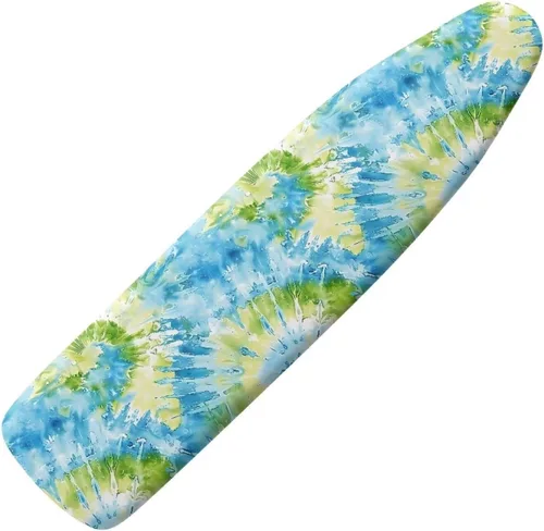 Miniatura 30 de Funda para tabla de planchar con estampado de rosas vintage con gancho y bucle, sujetadores ajustables, fundas protectoras para tabla de planchar