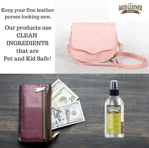Miniatura 6 de Limpiador de cuero con pH equilibrado (8 onzas) para gamuza, nobuck y cualquier cuero Protege bolsos, zapatos, chaquetas, sofás, interiores