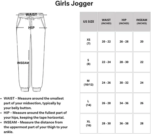 Miniatura 5 de Real Essentials Paquete de 3 pantalones deportivos Dry-Fit para niñas, pantalones deportivos suaves y activos con bolsillos y cordón