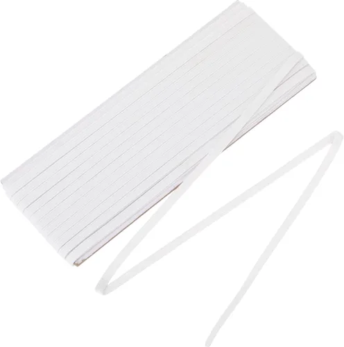 Miniatura 12 de Shappy Banda elástica para coser de punto de 1/2 pulgada x 11 yardas (beige)