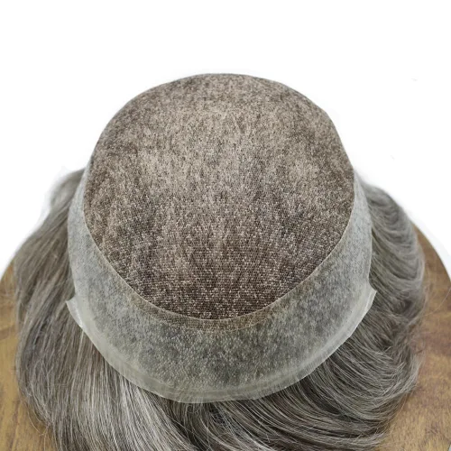 Miniatura 170 de Toupee para hombres Piezas de cabello humano real Encaje suizo para hombres Toupee unidades de cabello humano europeo para hombres Hairpieces
