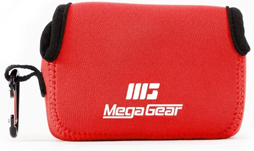 Miniatura 12 de MegaGear Canon Powershot Sx730 Hs, Sx720 Hs, Sx710 Hs, G16, G15 Funda de neopreno ultra ligera para cámara, con mosquetón, color gris, MG1246, piel