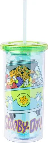 Miniatura 37 de Silver Buffalo Care Bears - Vaso alto de plástico iridiscente con diseño de estrellas arcoíris con tapa y pajilla, 20 onzas Care Bears iridiscentes