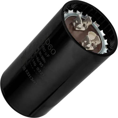 Miniatura 39 de [[Listado UL] BlueStars 108-130 uF MFD 110-125 VCA voltios ±20% 50/60 Hz CD60 Condensador de arranque redondo AC Pieza de repuesto eléctrico