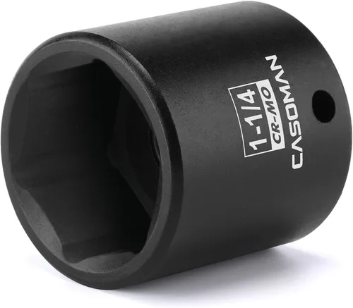 Miniatura 10 de CASOMAN Enchufe de impacto de 6 PT de 1/2" x 1.378 in de profundidad, CR-MO, 1/2 pulgada de transmisión de 6 puntos para una fácil extracción