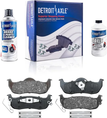 Miniatura 32 de Detroit Axle - Pinza de disco del lado del acompañante + pastillas de freno de cerámica de repuesto para Lexus HS250H Toyota RAV4 Prius V Scion xB