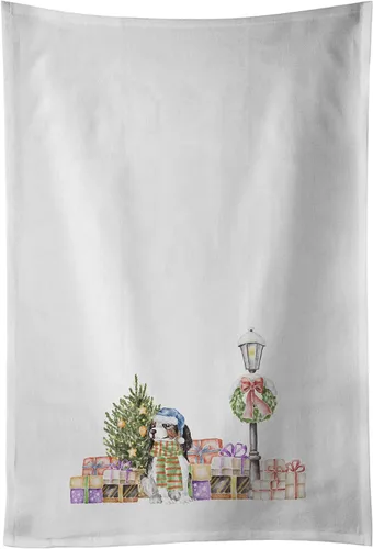 Miniatura 53 de Caroline's Treasures CK8100WTKT - Juego de 2 toallas de cocina con diseño de bulldog francés con diseño de país de las maravillas navideñas