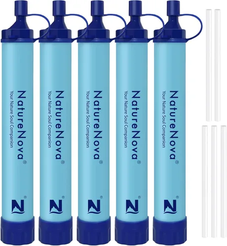 Miniatura 9 de Pajita Filtro de Agua Personal para Exteriores Filtración Portátil Equipo de Supervivencia de Emergencia Soluciones de Agua Equipo Táctico