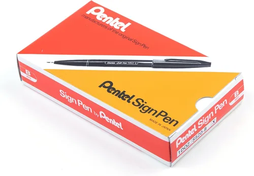 Miniatura 20 de Pentel S52012 - Rotulador de punta fina, punta de bala, 0.028 in, surtido, 12