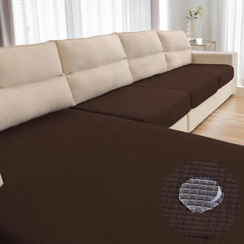 Miniatura 58 de Funda repelente al agua para cojín de sillón, funda elástica para respaldo individual de sofá seccional, funda para sofá en forma de L para mascotas