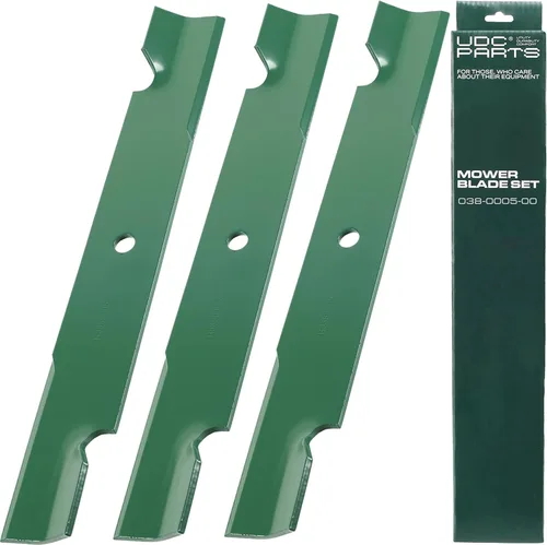Miniatura 13 de UDC Parts GY20852 Hojas de corte de 48 pulgadas para John Deere D140 E140 S140 Z355E GX21784 GX21786 S170 E170 LA130 LA145 D160 S160 E160 E150 D155