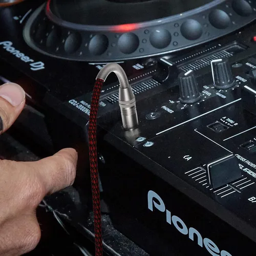 Miniatura 5 de Cable XLR de 2 pies, paquete de 10 unidades, cable de micrófono trenzado XLR macho a hembra, cable de micrófono de 3 pines, cable XLR equilibrado