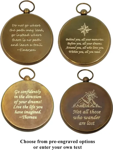 Miniatura 4 de Brújula grabada para hijo, nieto Regalos de bautismo personalizados para niños Regalo de graduación para él