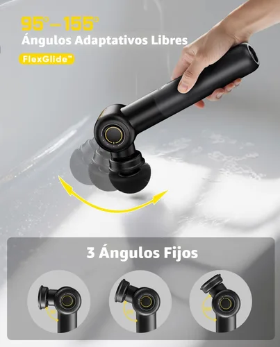 Miniatura 4 de Fanttik Flip G9 Pro - Limpiador eléctrico, motor VoltiPulse, limpiador de doble velocidad con 6 cabezales de cepillo, ángulo ajustable y mango Negro