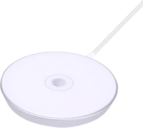 Miniatura 8 de AT&T Almohadilla de carga inalámbrica Qi de 15 W, estación de carga rápida USB-C compatible con fundas para iPhone 17/16/15/14, AirPods, Samsung