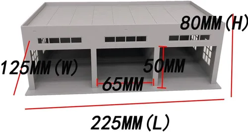 Miniatura 3 de Outland Models - Miniaturas - Garaje grande de 3 plazas para camiones/coches 1:64
