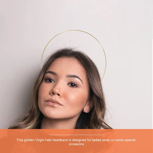 Miniatura 7 de FOMIYES Tocado dorado para boda de ángel, accesorios de material metálico para mujer