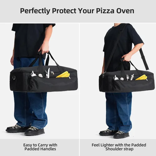 Miniatura 5 de NOELIFE Bolsa para Ooni Koda 12, funda de transporte portátil con bolsillos para accesorios de horno de pizza Ooni, bolsa de transporte acolchada