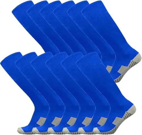 Calcetines de fútbol de 312 pares de calcetines de fútbol transpirables hasta la rodilla para hombres, jóvenes y niños