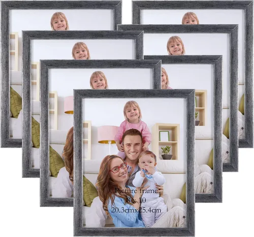 Miniatura 29 de Giftgarden - Juego de 7 marcos para fotos de 4 x 6 pulgadas, color negro, marcos para fotos de 4 x 6 pulgadas para pared o mesa