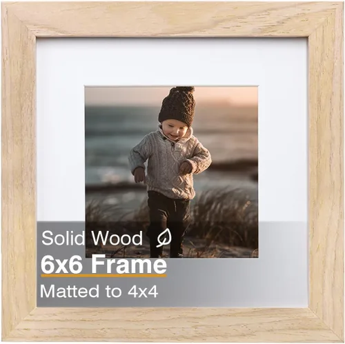 Miniatura 70 de KINLINK 3.5x5 Picture Frame, Ash Black Solid Wood Frame with Plexiglass for Table Top and Wall Mounting, Photo Frame for Horizontal or Vertical