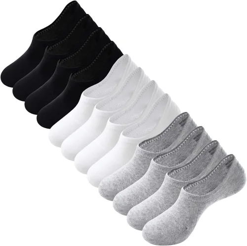 Breslatte Calcetines invisibles para mujer y hombre, antideslizantes, atléticos, no se transparentan, cortos, invisibles, de corte bajo para mujer