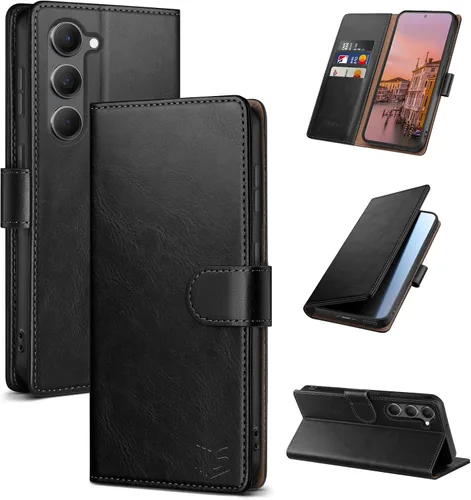 Miniatura 21 de SUANPOT para Samsung Galaxy S23 +/ Plus Funda tipo cartera con bloqueo RFID, soporte para tarjetas de crédito, funda protectora de libro tipo Flip