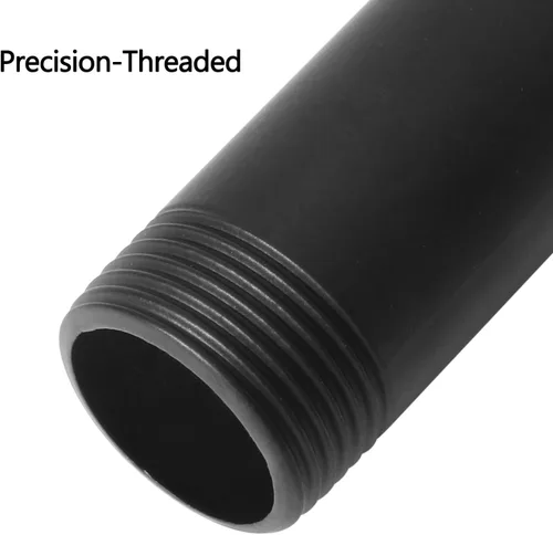 Miniatura 4 de HITOMEN Tubo de metal industrial de 3/4 pulgadas x 11.25 pulgadas (10 piezas) – Tubos roscados negros de hierro resistente para montaje en pared